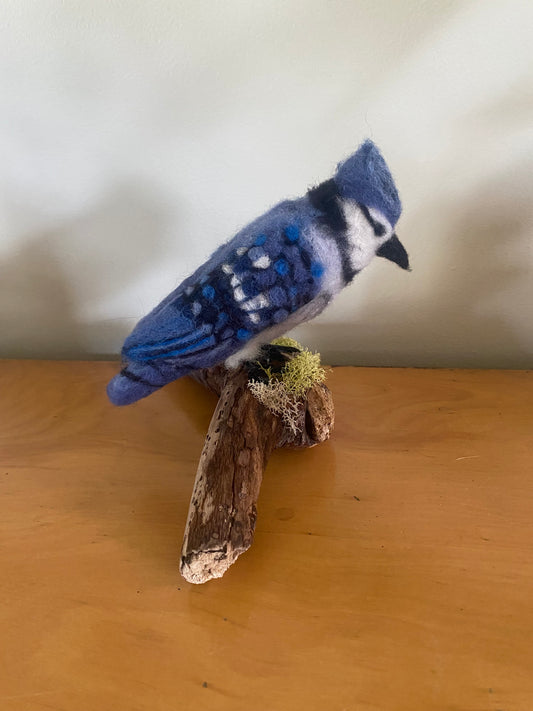 Needle Felted Bluejay