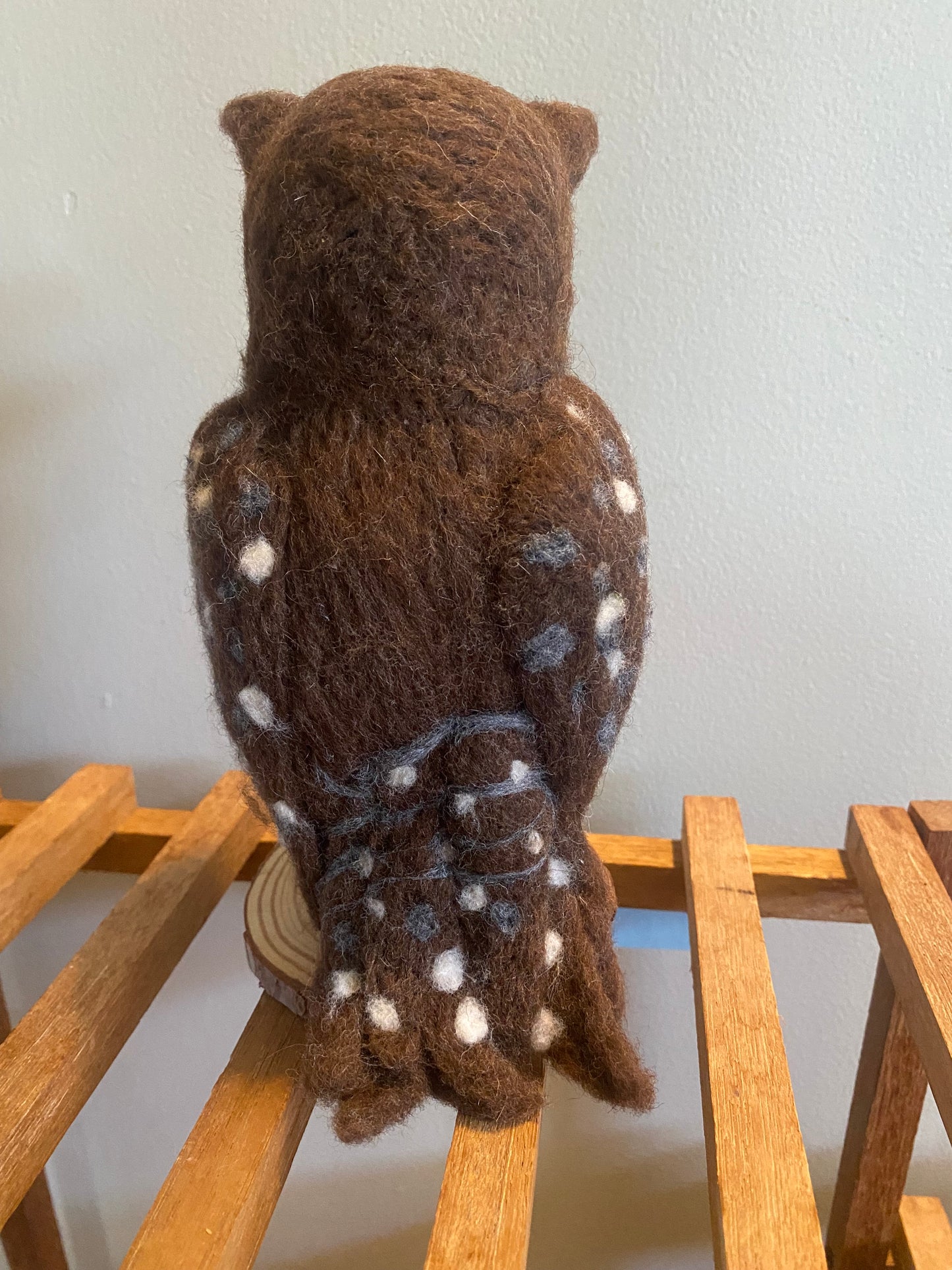 Whimsical Needle Felted Owl